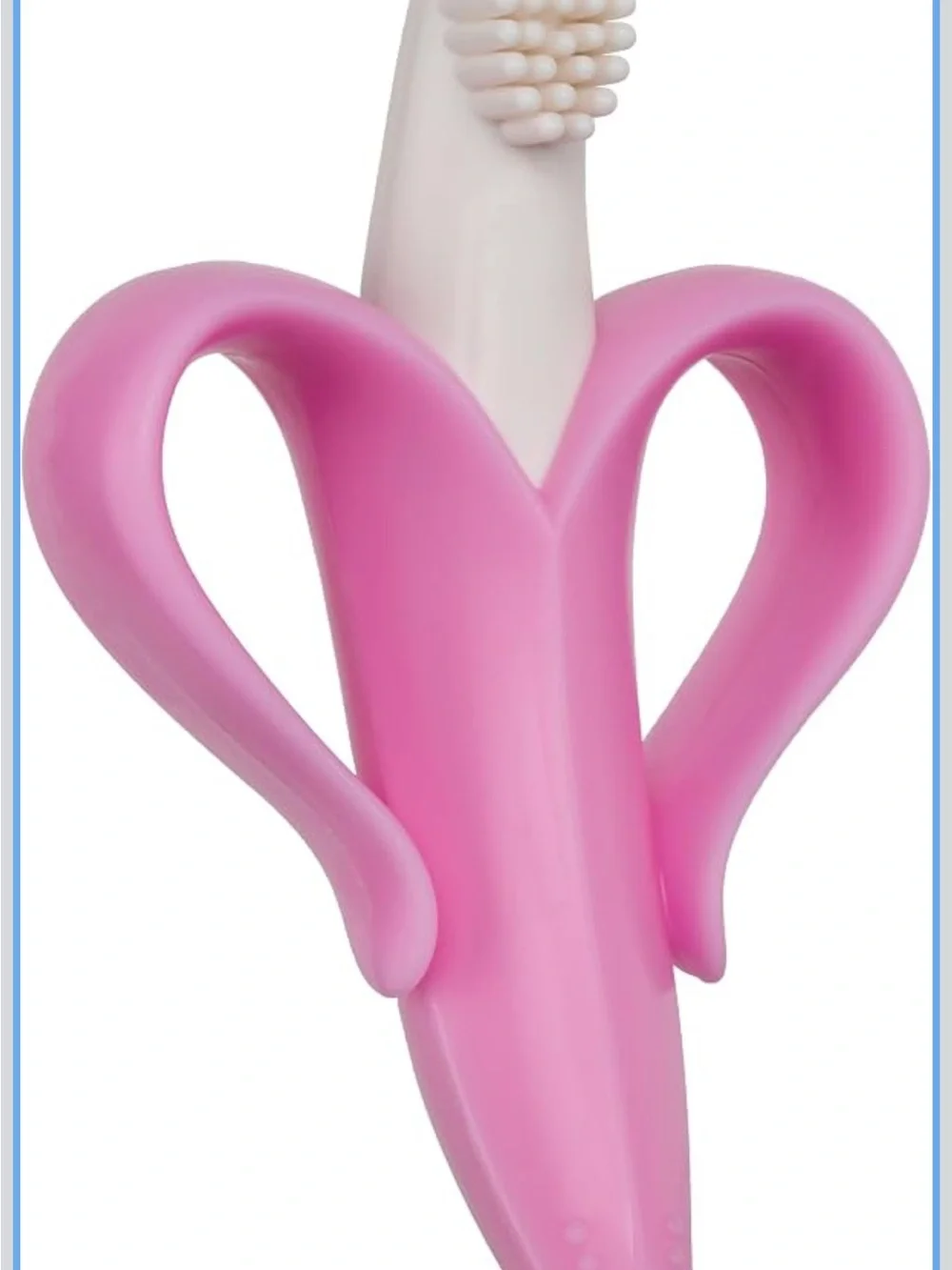 Baby Banana Infant Toothbrush & Teether - Light Pink